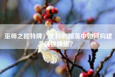 巫师之昆特牌：王权的陨落中如何构建最强牌组？